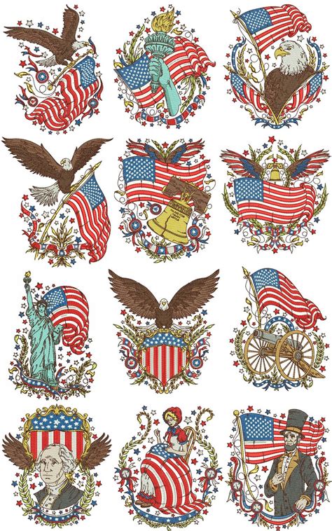 Vintage Americana Machine Embroidery Designs By Sew Swell