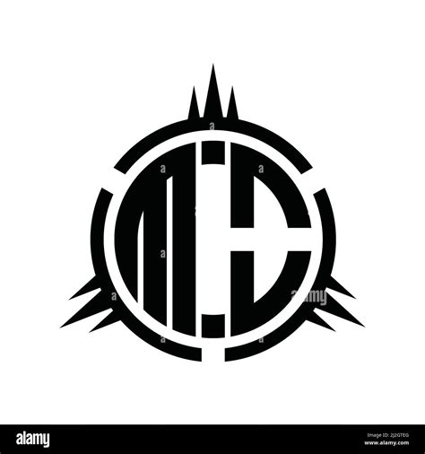 Mo Logo Monograma Aislado En Plantilla De Diseño De Elementos