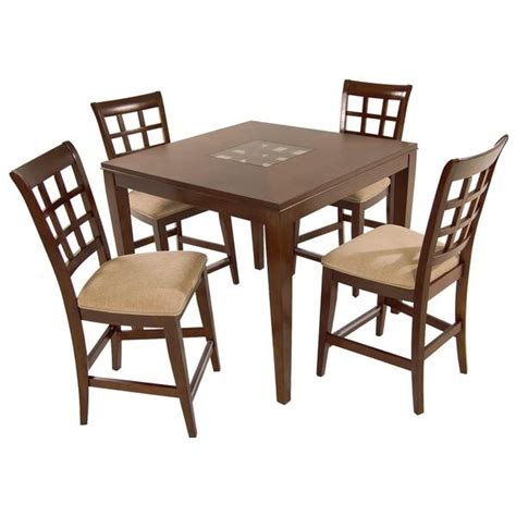 Cottage chic twist, seaside aesthetic, or a modern feel — shop stylish dining room furniture that fits. El Dorado Furniture : Anson 5-Piece High Dining Set | Home ideas | Pinterest | Dining sets, El ...