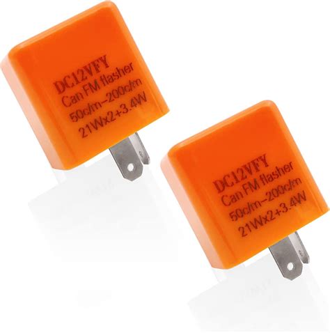 Amazon Com 2PCS 2 Pin LED Turn Signal Flasher Relay 12v Adjustable