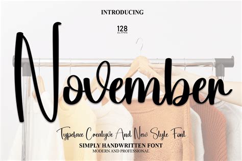 November Font By Andikastudio · Creative Fabrica