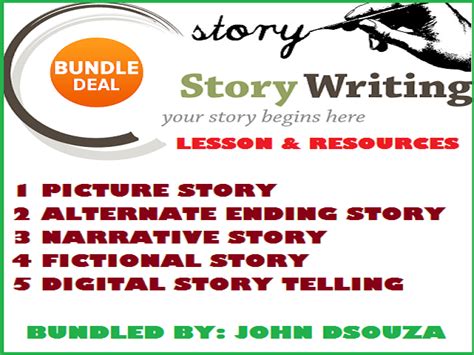 Story Writing Lesson And Resources Bundle Teaching Resources