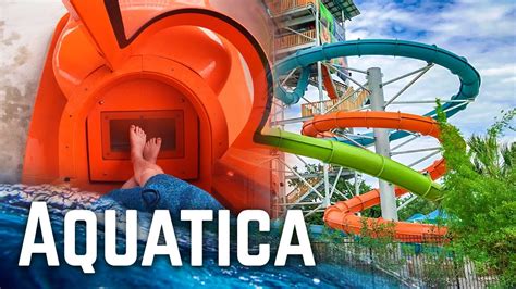 All Water Slides At Aquatica San Antonio Seaworlds Water Park Youtube