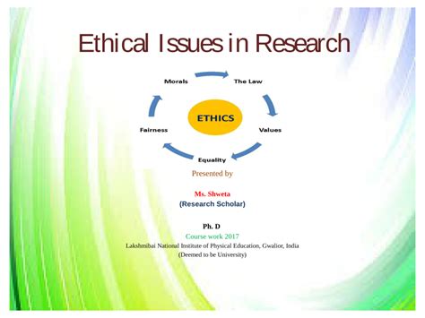 Learn vocabulary, terms and more with flashcards, games and other study tools. (PDF) Ethical Issues in Research