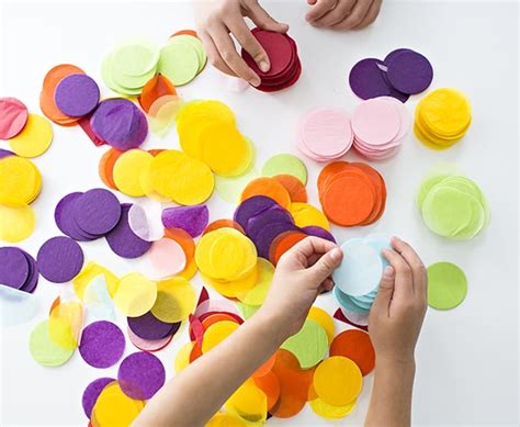 Make A Giant Sticky Wall Confetti Rainbow