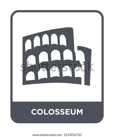 Colosseum Icon Vector On White Background Stock Vector Royalty Free