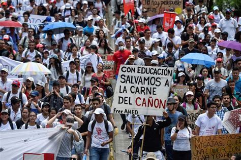 Colombia vive su octava jornada de protestas con el segundo paro nacional y nuevos enfrentamientos entre los participantes y las fuerzas de seguridad, mientras se denuncia una alarmante violencia que habría dejado cerca de 40 fallecidos, según denuncian distintas organizaciones. Estudiantes protestan por "crisis" de educación pública en Colombia • El Nuevo Diario