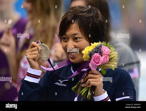 Silver Medalist Japan S Satomi Suzuki Celebrates After The Women S 200m Breaststroke Final Stock