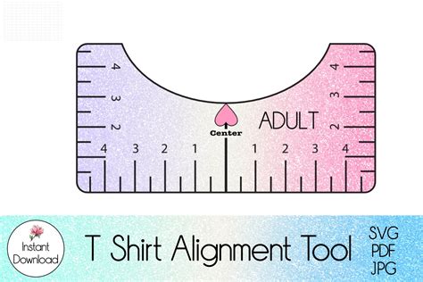 printable t shirt alignment tool