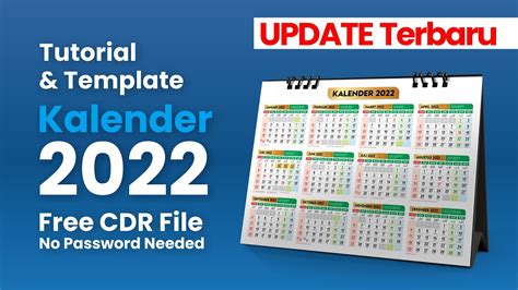 Tutorial And Template Kalender 2022 Free Coreldraw File Edukasigrafis