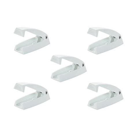5 White Rv Camper Motorhome Rounded Baggage Door Catch Compartment