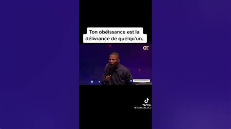 Pasteur Gregory Toussaint Ton Obéissance Est La Délivrance De Quelqu