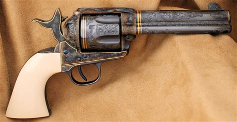 Engraved Us Firearms Colt Replica Single Action Army