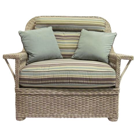 Outsunny 5 piece rattan wicker outdoor patio conversation set with 2 cushioned chairs, 2 ottomans & glass table, grey. Ernest Hemingway Wicker Chair & Ottoman - KDRShowrooms.com