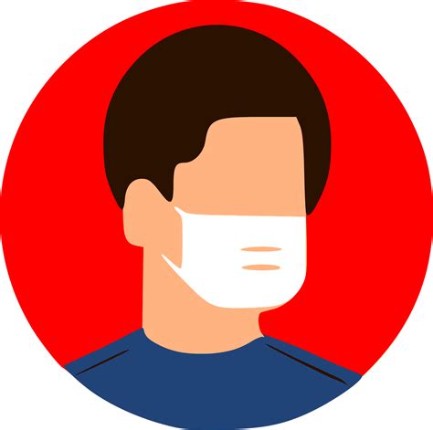 Memakai masker wajah bisa berdampak buruk bagi sebagian orang yang mengalami gangguan kecemasan. Gambar Orang Bermasker Kartun Png