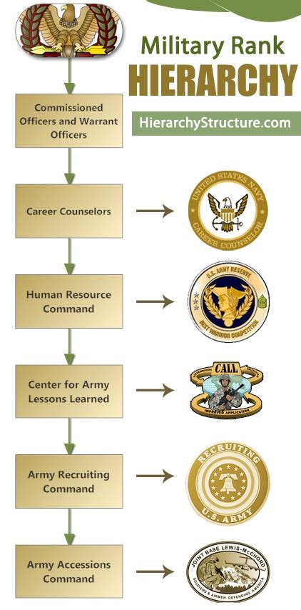 Military Rank Hierarchy Structure Army Rank Hierarchy