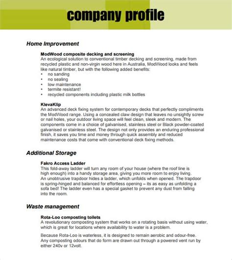 (2 days ago) a company profile is a quick look into a company, allowing different groups of people to get a general idea of category: 21+ Free 32+ Free Company Profile Templates - Word Excel ...