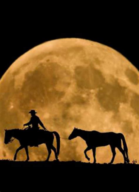 Riding Under The Moon Cowboy Horse Cowboy Art Western Cowboy Art Sur
