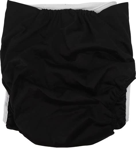 adult cloth diaper good absorbency breathable black washable lock urine