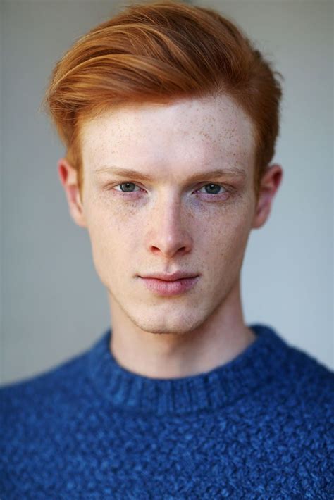 Red Hair Freckles Short Hair Green Eyes Teen Redhead Men