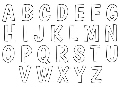 Free Alphabet Letter Templates To Print