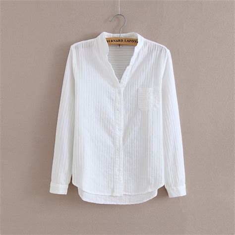 Classic White Long Sleeve Blouse For Girls Clothes Falmouth Сlick