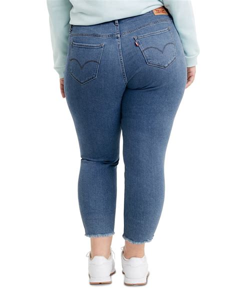 Levis Trendy Plus Size 711 Ripped Skinny Ankle Jeans And Reviews Jeans
