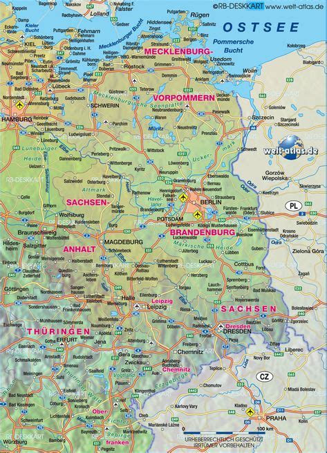 Karte von deutschland mit der hauptstadt berlin. Deutschlandkarte Franken