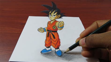 You need to find the seven dragon balls to summon shenron. How to Draw 3D Goku Easy - Dragon Ball