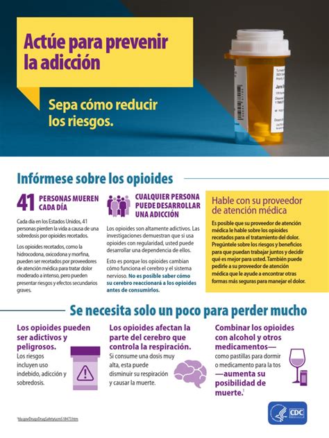 Prevent Addiction Fact Sheet Spanish Release 508 Pdf Opioide Cuidado De La Salud