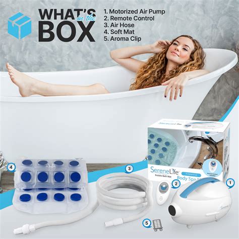 Electric Bathtub Bubble Massage Mat Waterproof Tub Massaging Spa Full Body Bu