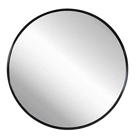Buy Hendson Black Round Wall Mirror 24 Inch Large Circle Mirror Circular Mirror For Bathroom