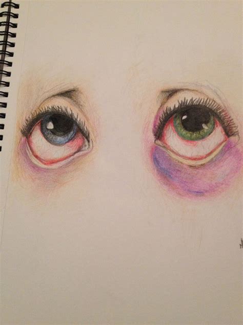 Tired Eye Pencil Drawings Cool Art Drawings Art Drawings Sketches