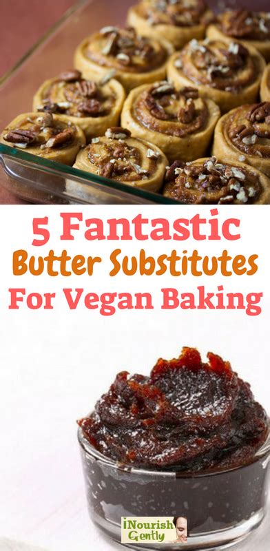 You can replace butter in baking recipes with unsweetened applesauce by using half of the amount of applesauce as the amount of butter called question: 5 Fantastic Vegan Butter Substitutes For Vegan Baking