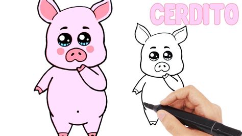 Como Dibujar Un Cerdo Paso A Paso Dibujos Fáciles Para Niños