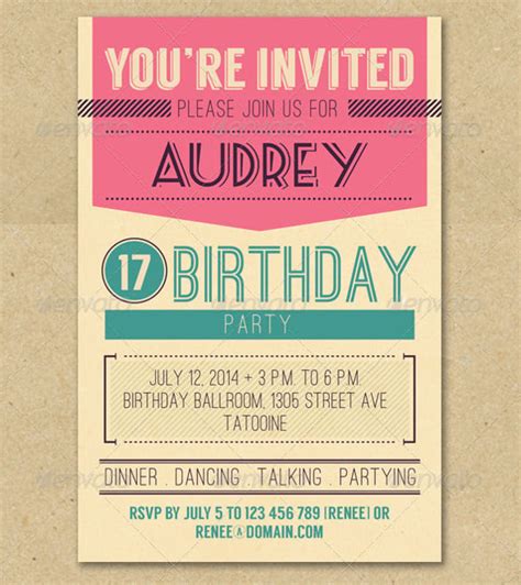 Birthday Invitation Email Template 23 Free Psd Eps Format Download