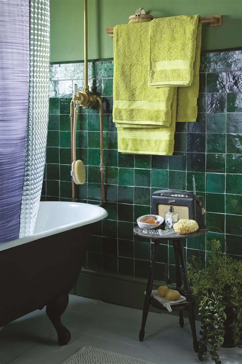 Take a breath with our restful green bedroom ideas. Emerald bathroom | Green tile bathroom, Green bathroom