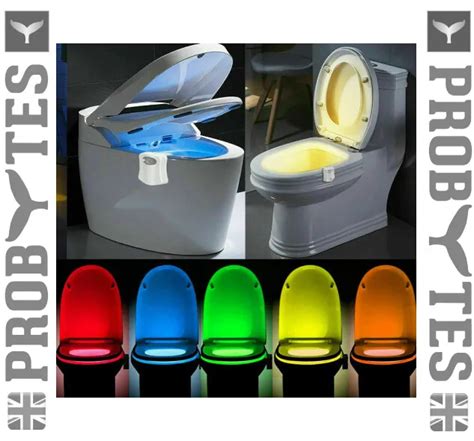 Toilet Bowl Colors Led Night Light Motion Activated Seat Sensor Lamp Bathroom Picclick Uk