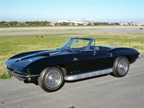 1966 Corvette Big Block Roadster 427425 Black For Sale Chevrolet