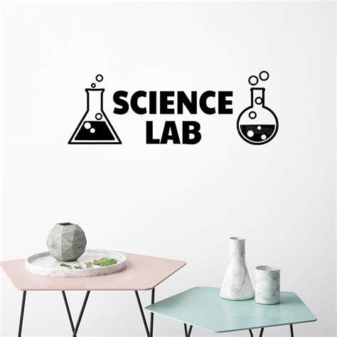 Science Lab Vinyl Wall Decals Science Classroom Decor Decal Chemistry
