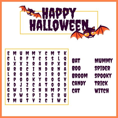 15 Best Halloween Word Search Printable Large