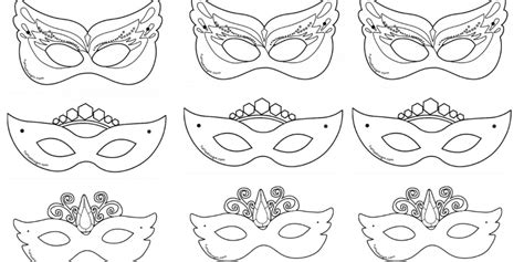 Moldes De Máscara De Carnaval De 70 Modelos Para Imprimir