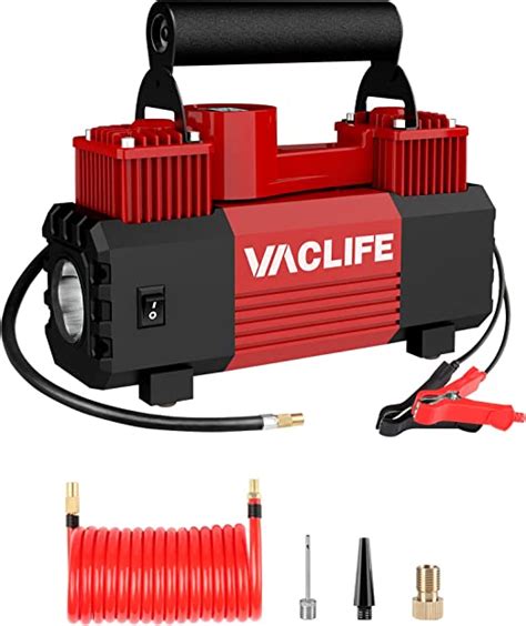 Vaclife Heavy Duty Tire Inflator Air Compressor Portable