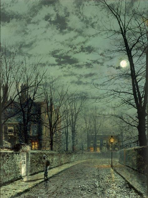 John Atkinson Grimshaw Moonlight Painting Art Painting Landscape
