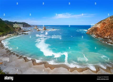 Playa Del Silencio In Cudillero Asturias From Spain Stock Photo Alamy