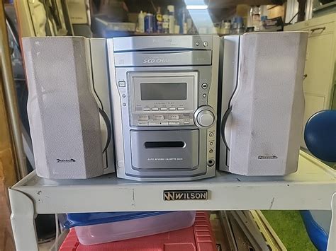 Panasonic Cd Stereo System 5 Disk Changer Sa Pm11 Cassette Player