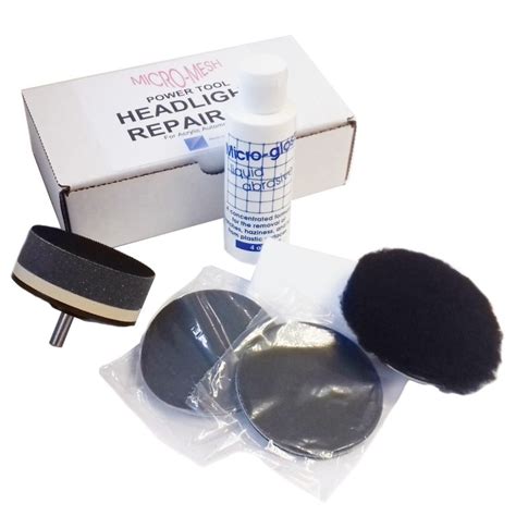 Micromesh Acrylic Headlight Polishing Kit Use With A Drill Revive Tool