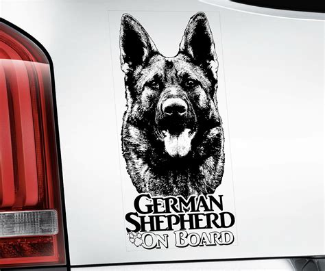 German Shepherd Sticker Alsatian Gsd Dog Car Stickers Window Decal