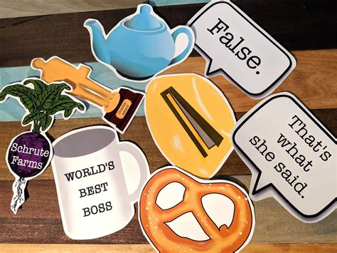 The Office Printable Cutouts The Office Theme Office Etsy Office