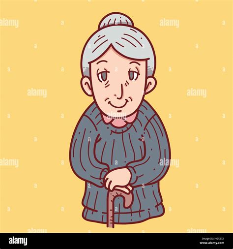 Grandma Cartoon Stock Vector Art And Illustration Vector Image